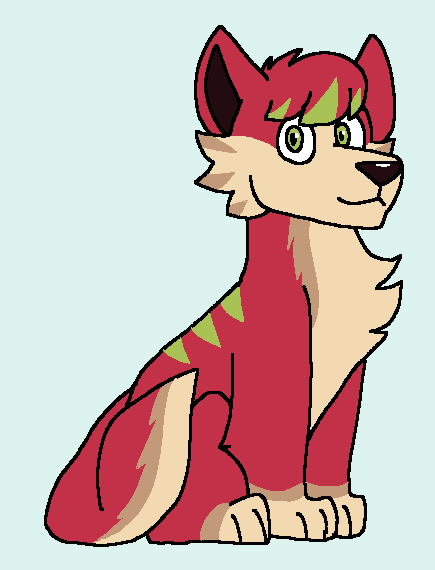 Razz Delta, Zo’s raspberry-red wolf avatar